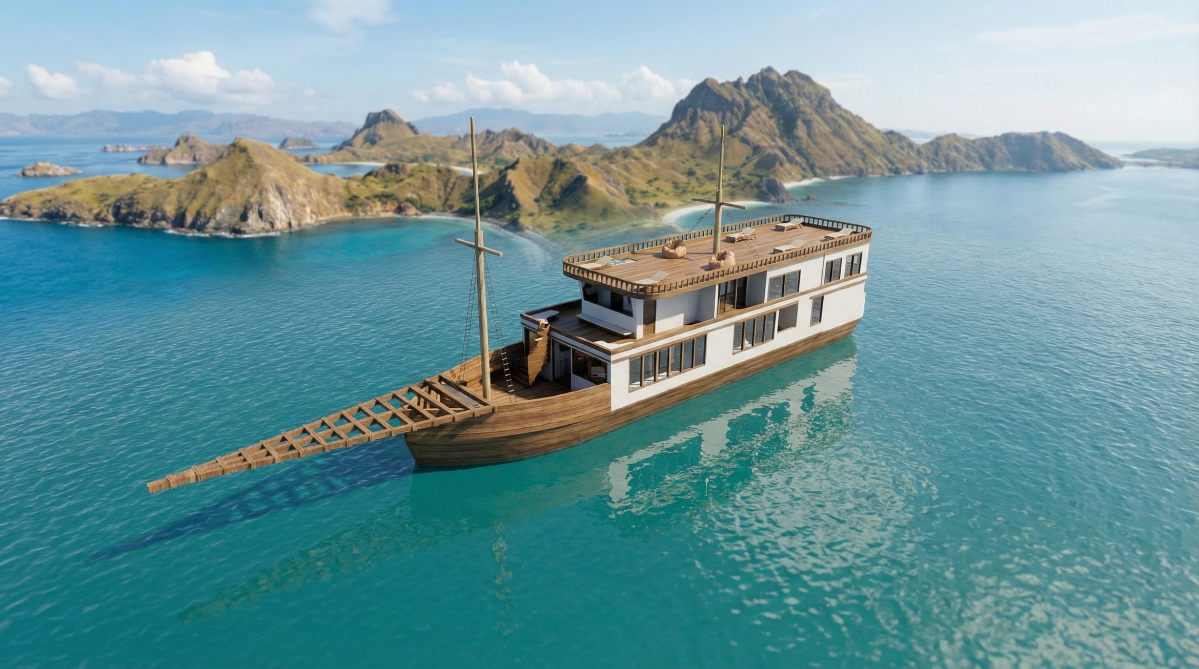 Sewa Kapal Phinisi Luxury Labuan Bajo Blessing